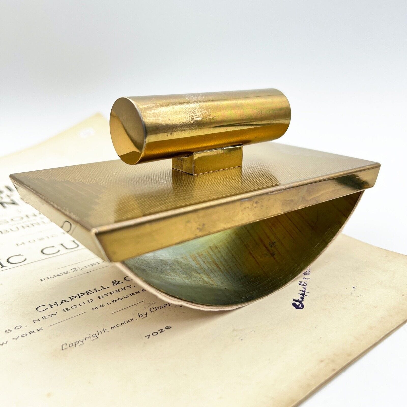 Tampone stile antico deco Blotter in ottone asciuga inchiostro da scrivania Categoria  Vari