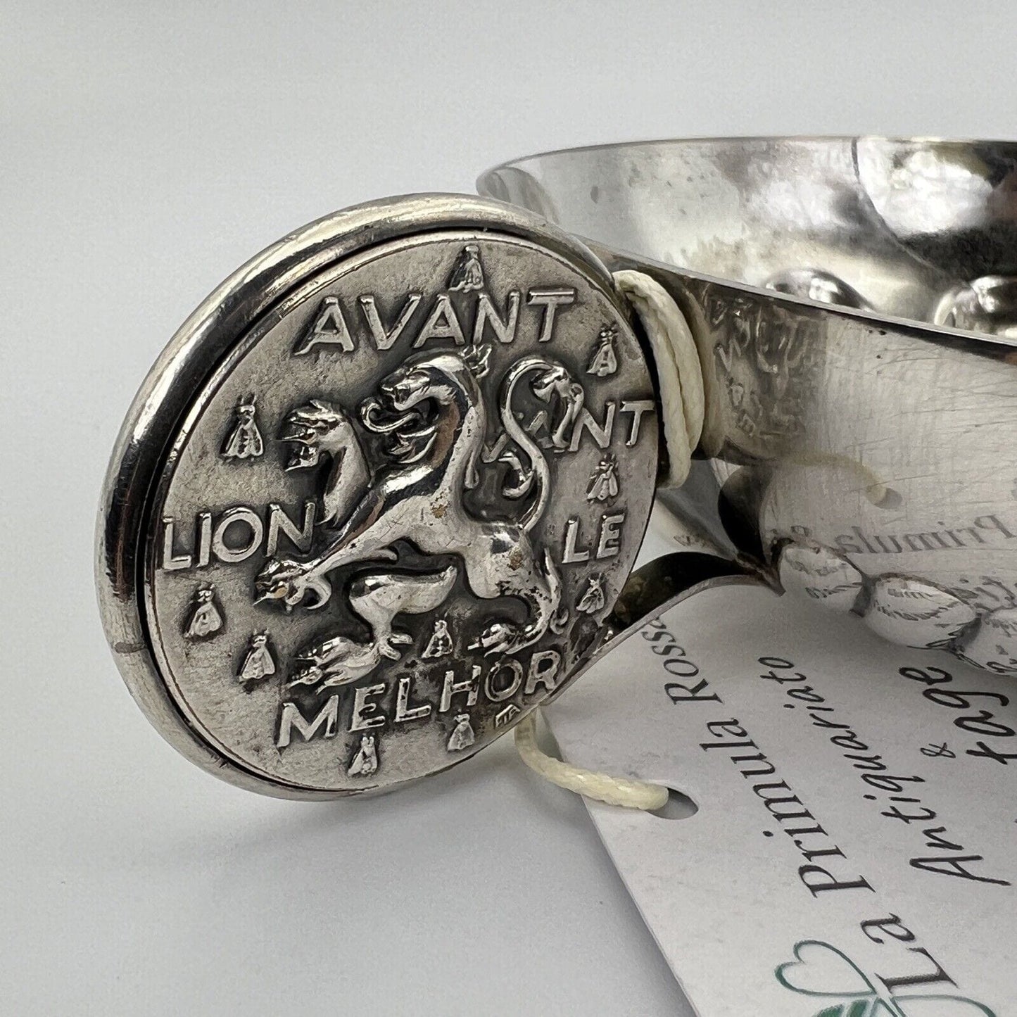 Tastevin in metallo Argentato francese Lione Vintage Silver Plated Enoteca Categoria Sheffield & Argento