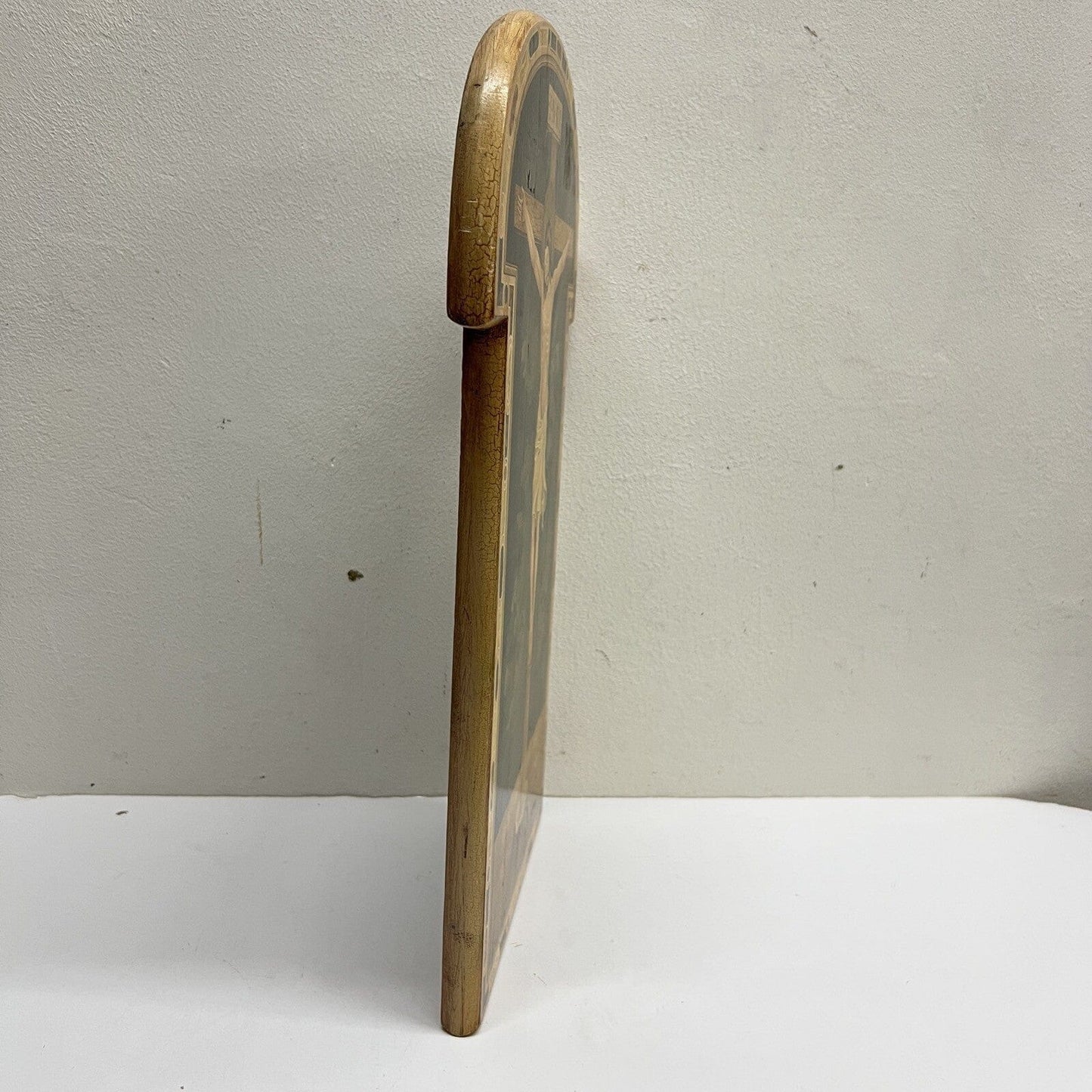 Tavola Crocifissione di Gesù Cristo in legno Icona religiosa Vintage Crocifisso Categoria  Oggetti sacri - rosari