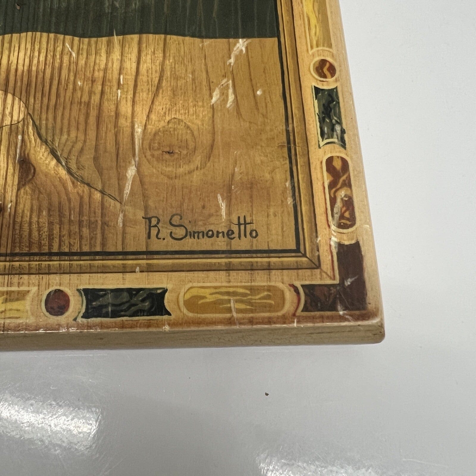 Tavola Crocifissione di Gesù Cristo in legno Icona religiosa Vintage Crocifisso Categoria  Oggetti sacri - rosari