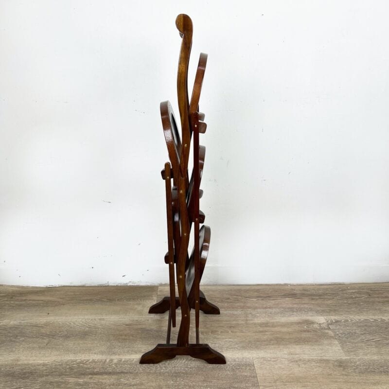 Tavolino antico a 5 ripiani in legno etagere pieghevole porta dolci cake stand Categoria  Tavoli - tavolinetti