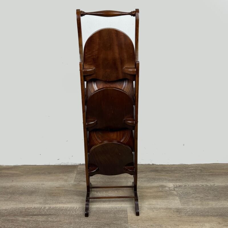 Tavolino antico a 5 ripiani in legno etagere pieghevole porta dolci cake stand Categoria  Tavoli - tavolinetti