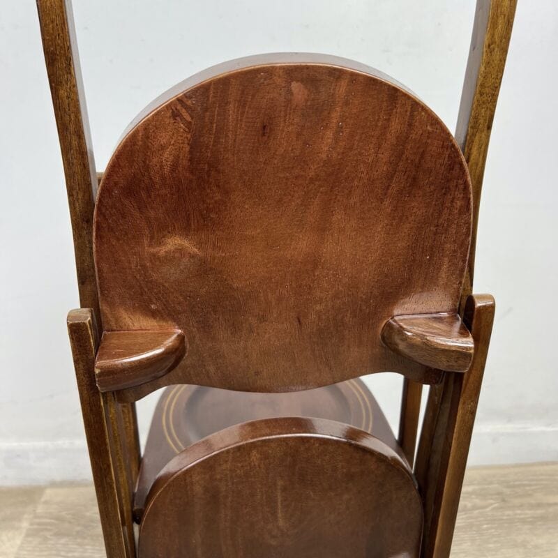 Tavolino antico a 5 ripiani in legno etagere pieghevole porta dolci cake stand Categoria  Tavoli - tavolinetti