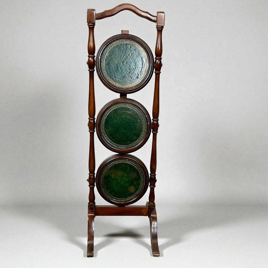 Tavolino antico a piu ripiani in legno etagere pieghevole porta dolci cake stand Categoria Tavoli - tavolinetti