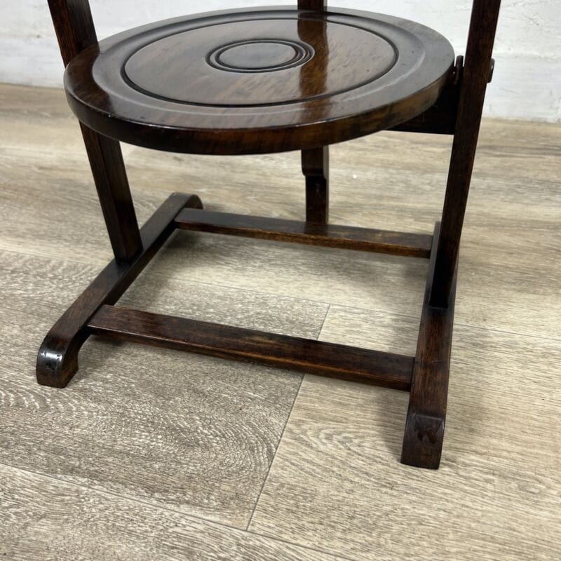 Tavolino antico a piu ripiani in legno etagere pieghevole porta dolci cake stand Categoria  Tavoli - tavolinetti