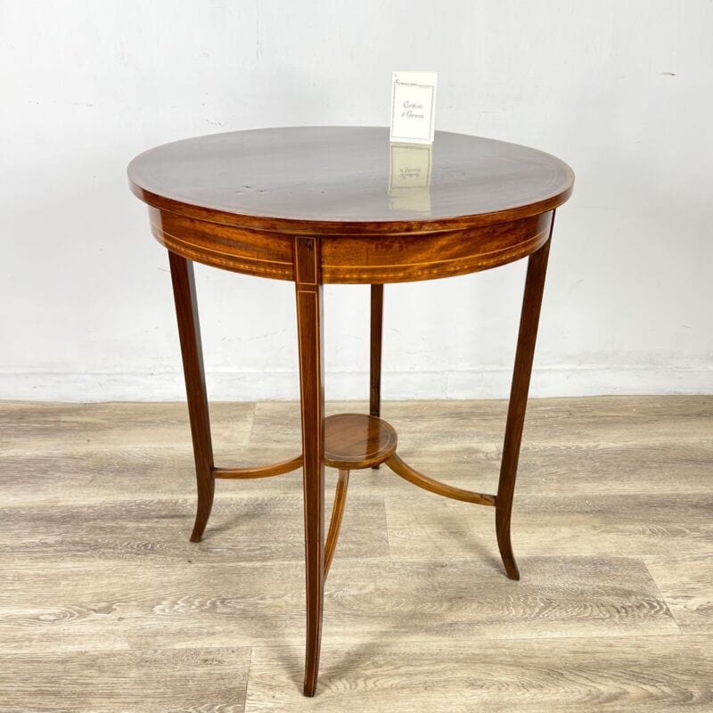 Tavolino antico inglese rotondo tavolo in legno da per salotto soggiorno 900 Categoria  Tavoli - tavolinetti