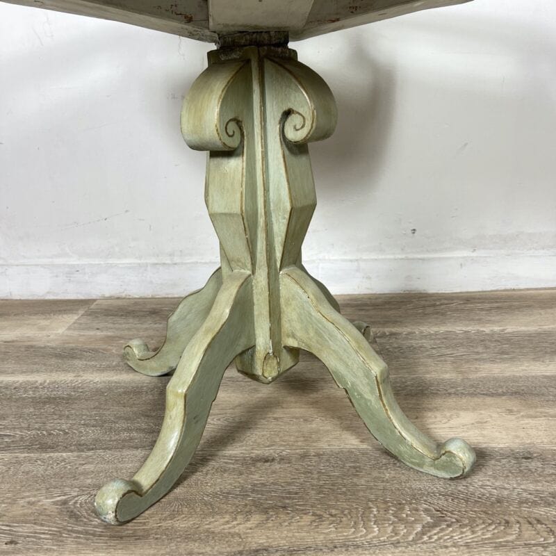 Tavolino bacheca antica tavolo vetrina espositore basso verde Provenzale Shabby Categoria  Arredamento