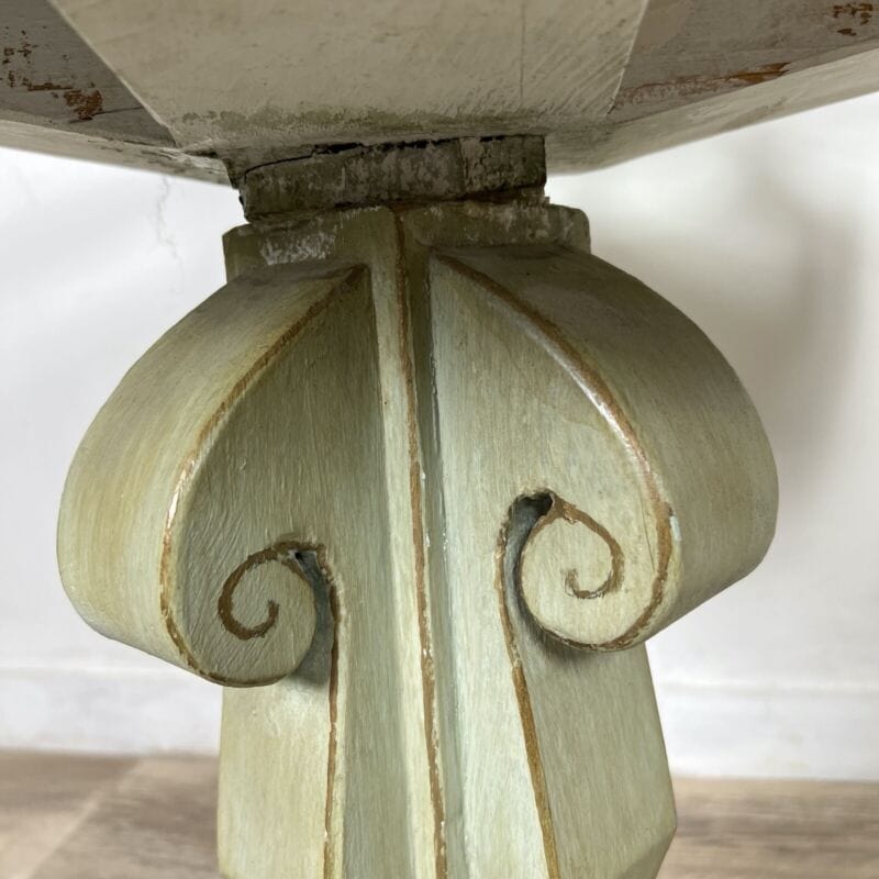 Tavolino bacheca antica tavolo vetrina espositore basso verde Provenzale Shabby Categoria  Arredamento