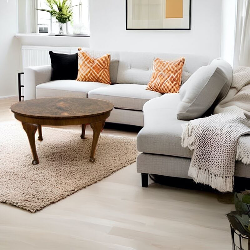 Tavolino Ovale antico tavolo stile deco vintage da salotto basso in radica noce Categoria  Arredamento