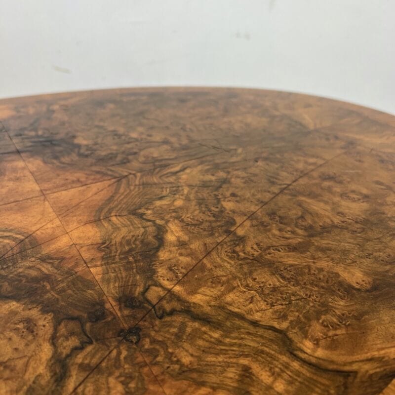 Tavolino Ovale antico tavolo stile deco vintage da salotto basso in radica noce Categoria  Arredamento