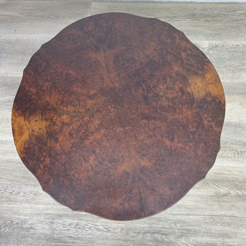 Tavolino rotondo antico tavolo deco vintage da salotto basso stile chippendale Categoria  Tavoli - tavolinetti