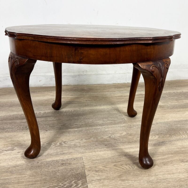 Tavolino rotondo antico tavolo deco vintage da salotto basso stile chippendale Categoria  Tavoli - tavolinetti