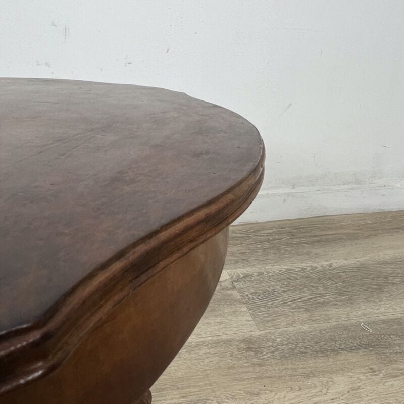 Tavolino rotondo antico tavolo deco vintage da salotto basso stile chippendale Categoria  Tavoli - tavolinetti