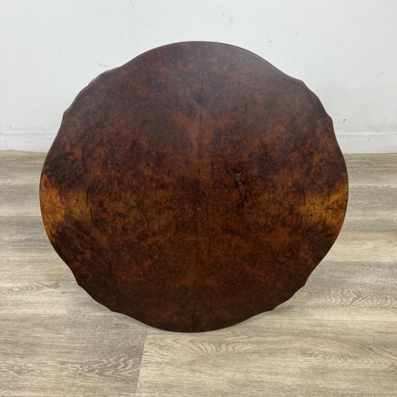 Tavolino rotondo antico tavolo deco vintage da salotto basso stile chippendale Categoria  Tavoli - tavolinetti