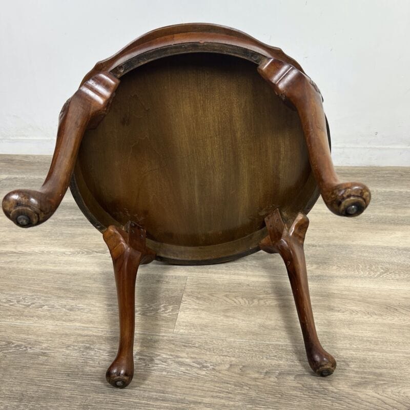 Tavolino rotondo antico tavolo deco vintage da salotto basso stile chippendale Categoria  Tavoli - tavolinetti