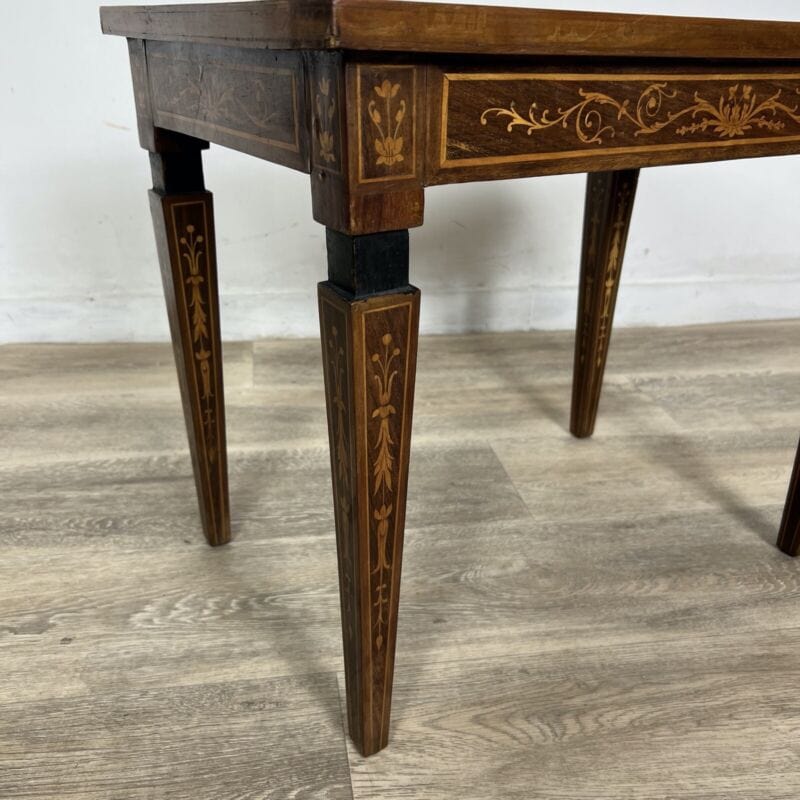 Tavolino tavolinetto da salotto antico in stile LUIGI XVI 900 legno intarsiato Categoria  Arredamento