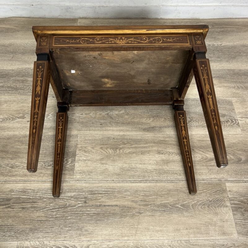 Tavolino tavolinetto da salotto antico in stile LUIGI XVI 900 legno intarsiato Categoria  Arredamento