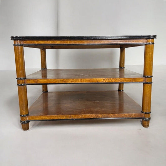 Tavolino tavolo antico da salotto basso In stile Art Deco piu ripiani Radica Categoria  Comodini