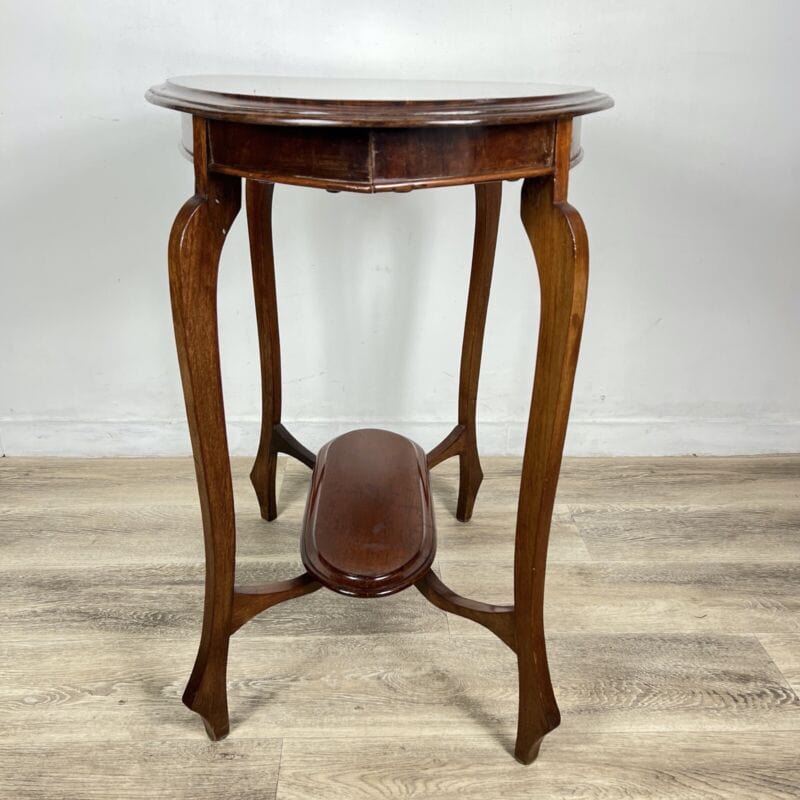 Tavolino tavolo antico da salotto soggiorno in legno due ripiani inglese '800 Categoria  Arredamento