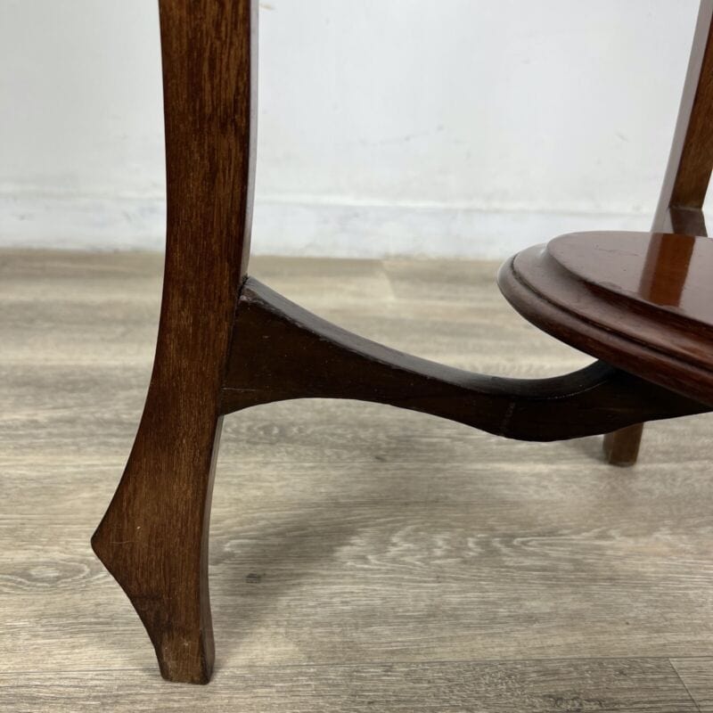 Tavolino tavolo antico da salotto soggiorno in legno due ripiani inglese '800 Categoria Arredamento