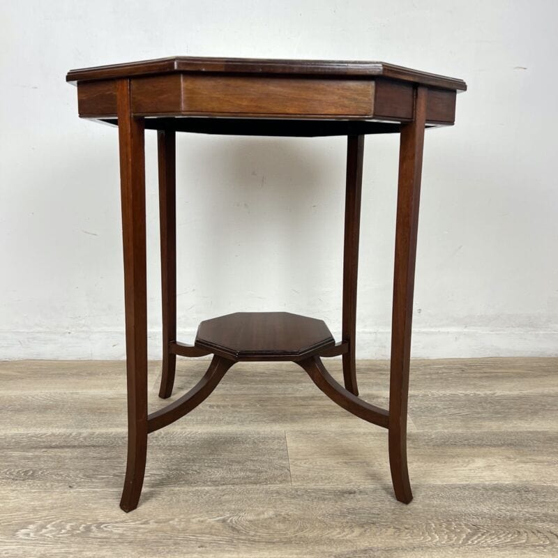 Tavolino tavolo antico da salotto soggiorno in legno due ripiani inglese '900 Categoria  Tavoli - tavolinetti