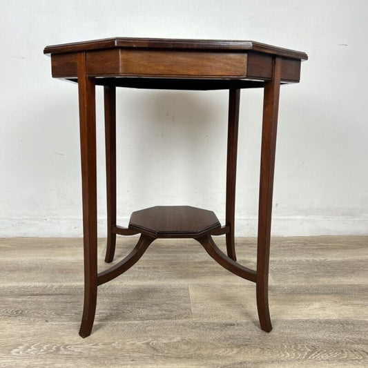 Tavolino tavolo antico da salotto soggiorno in legno due ripiani inglese '900 Categoria  Tavoli - tavolinetti