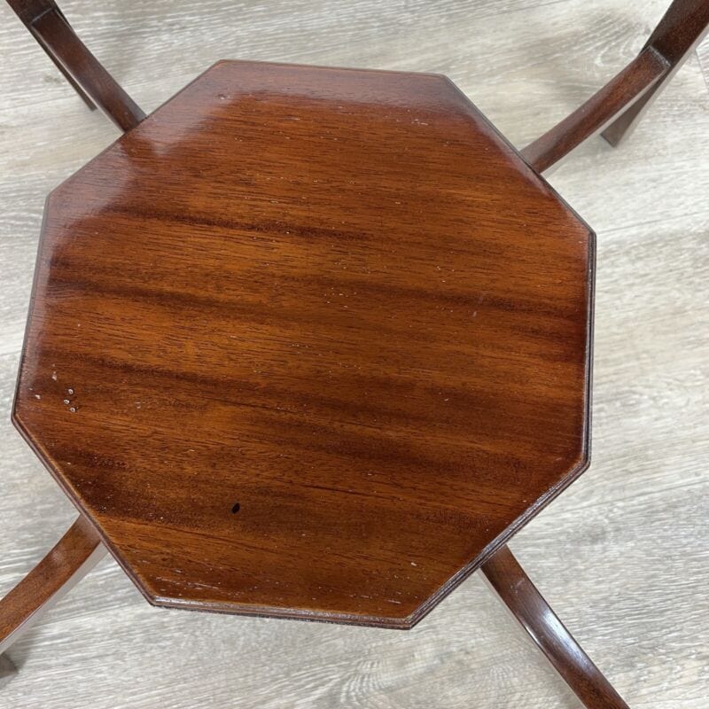 Tavolino tavolo antico da salotto soggiorno in legno due ripiani inglese '900 Categoria  Tavoli - tavolinetti