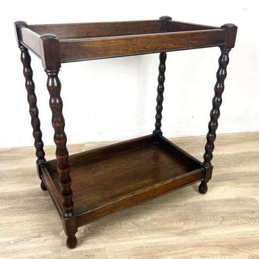 Tavolino tavolo antico etagere soggiorno per ufficio in legno a due ripiani Categoria  Tavoli - tavolinetti