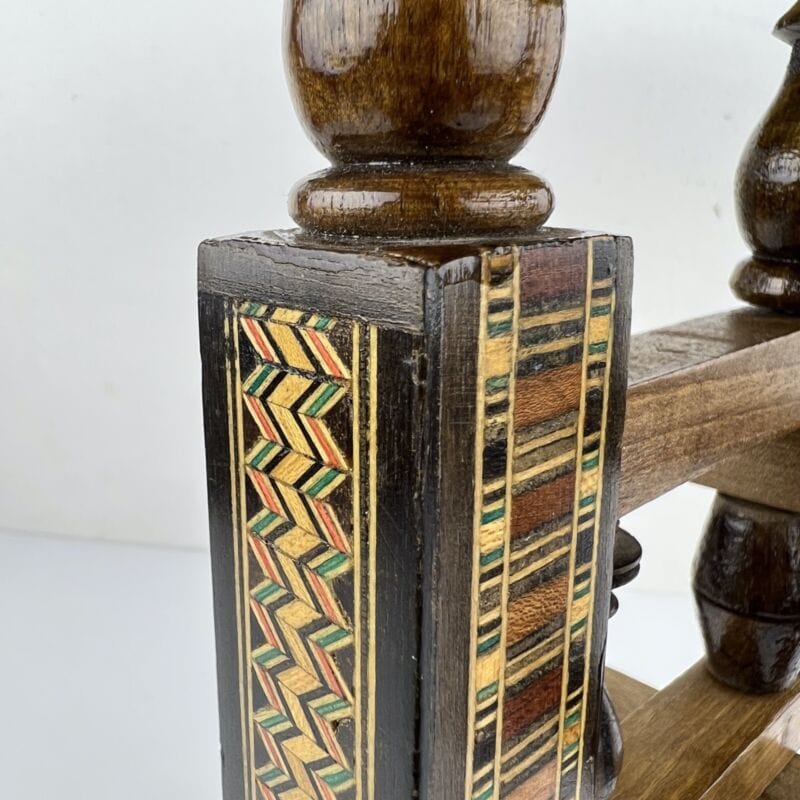 Tavolino tavolo orientale basso da the tè in legno pieghevole vassoio ottone Categoria Tavoli - tavolinetti