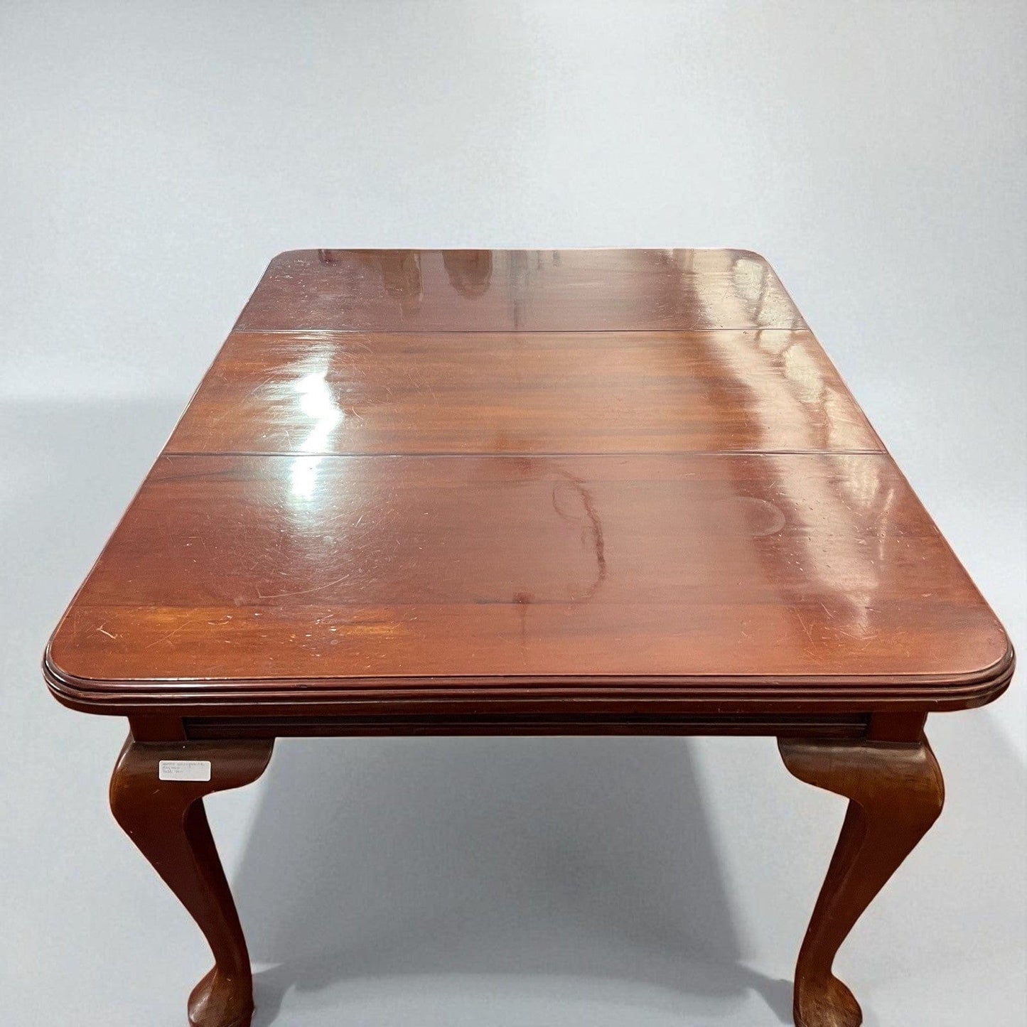 Tavolo antico allungabile in legno di mogano da pranzo d'epoca stile Queen Anne Categoria Tavoli - tavolinetti