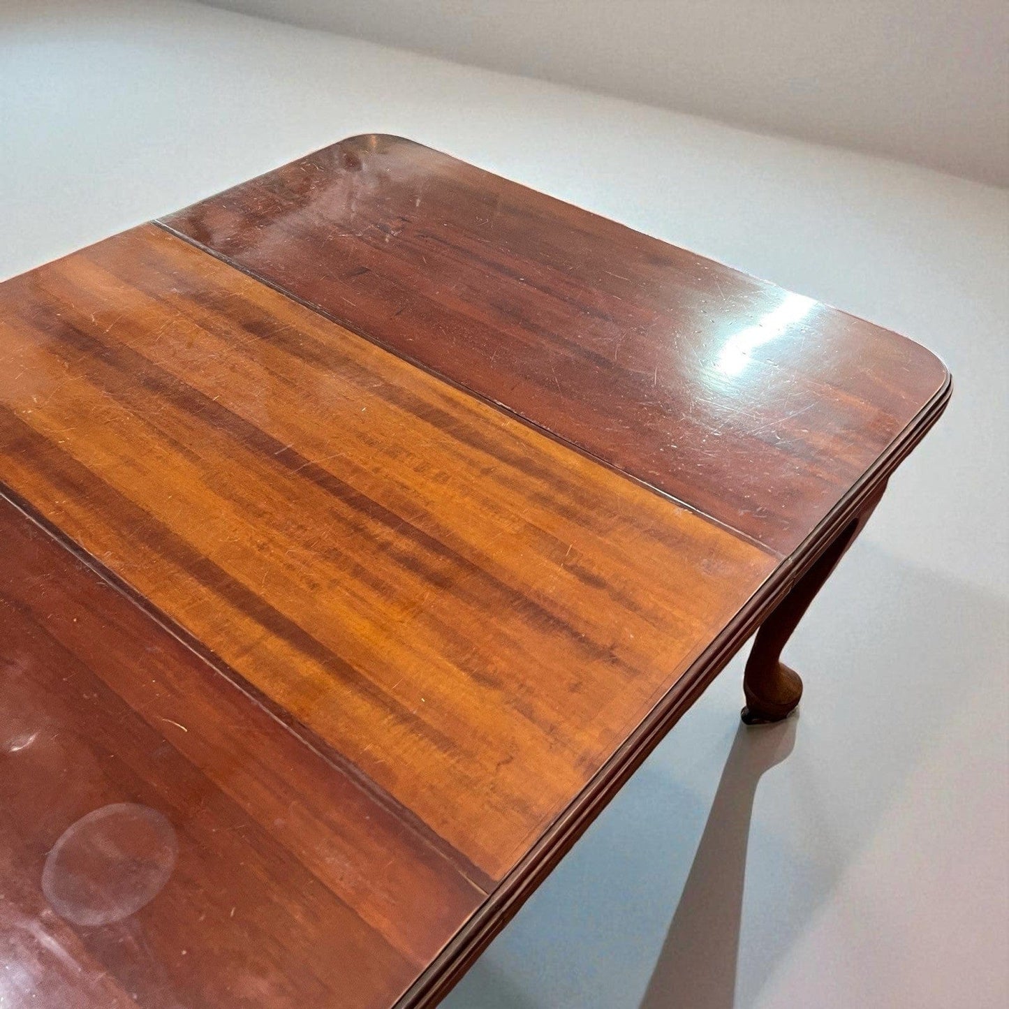 Tavolo antico allungabile in legno di mogano da pranzo d'epoca stile Queen Anne Categoria Tavoli - tavolinetti