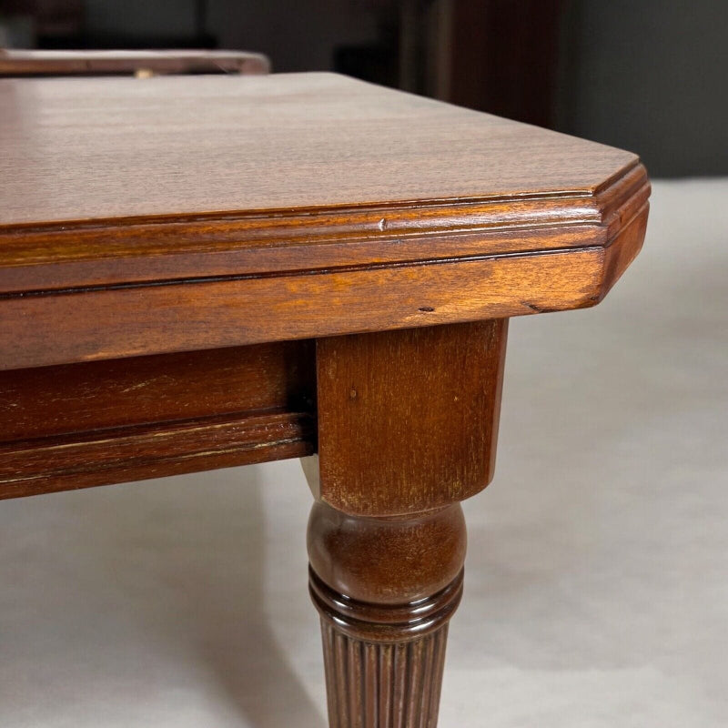 Tavolo antico allungabile in legno mogano quadrato da pranzo d'epoca 800 Inglese Categoria  Tavoli - tavolinetti