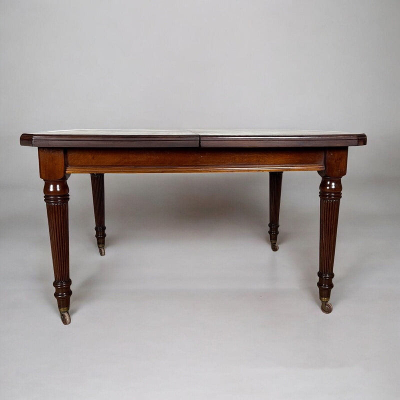 Tavolo antico allungabile in legno mogano quadrato da pranzo d'epoca 800 Inglese Categoria  Tavoli - tavolinetti