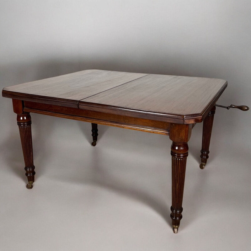 Tavolo antico allungabile in legno mogano quadrato da pranzo d'epoca 800 Inglese Categoria  Tavoli - tavolinetti