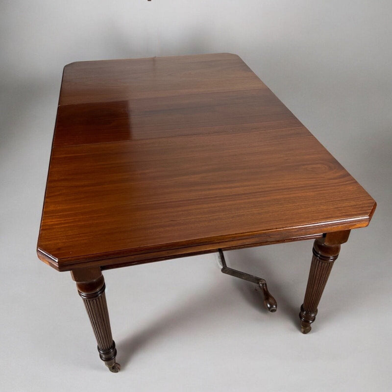 Tavolo antico allungabile in legno mogano quadrato da pranzo d'epoca 800 Inglese Categoria  Tavoli - tavolinetti