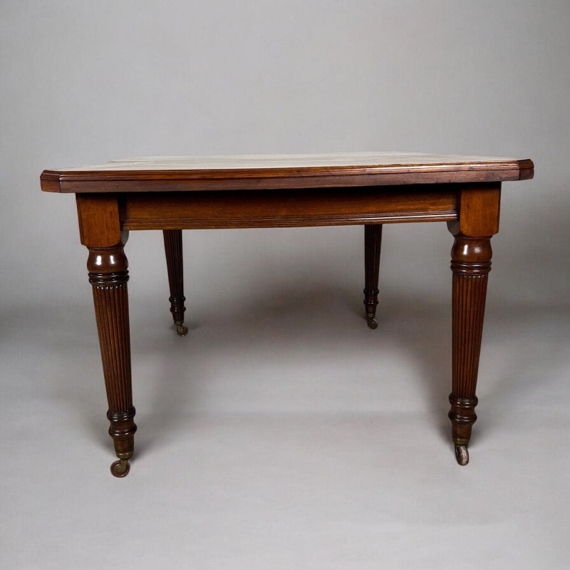 Tavolo antico allungabile in legno mogano quadrato da pranzo d'epoca 800 Inglese Categoria  Tavoli - tavolinetti