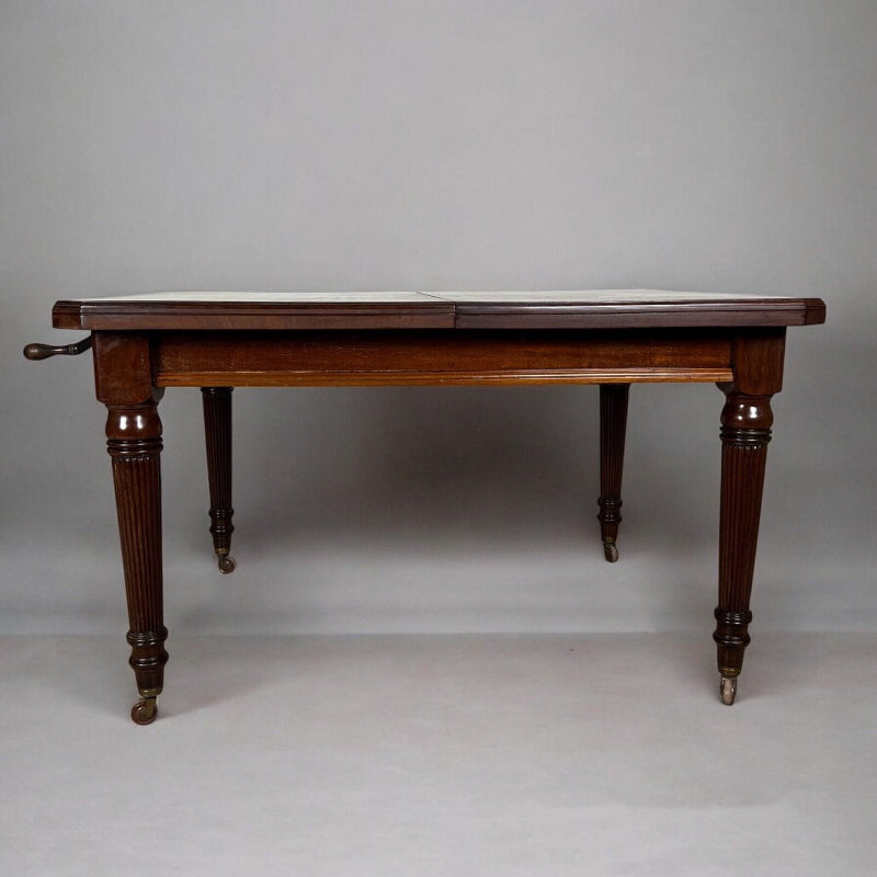Tavolo antico allungabile in legno mogano quadrato da pranzo d'epoca 800 Inglese Categoria  Tavoli - tavolinetti