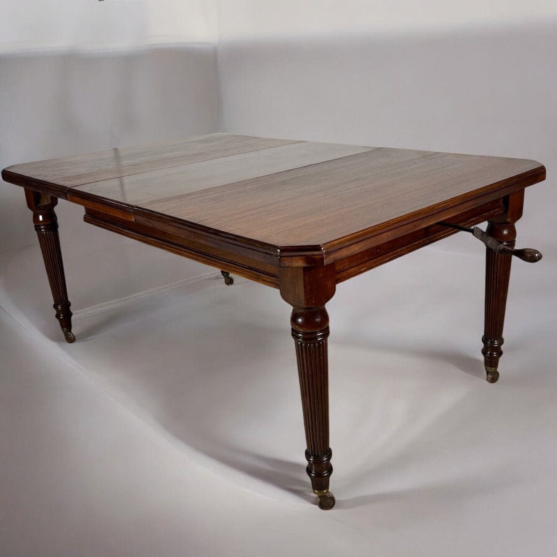 Tavolo antico allungabile in legno mogano quadrato da pranzo d'epoca 800 Inglese Categoria  Tavoli - tavolinetti