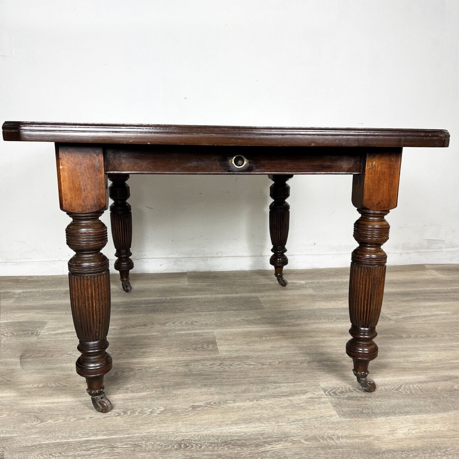 Tavolo antico allungabile in legno rettangolare da pranzo d'epoca 800 Inglese Categoria  Tavoli - tavolinetti