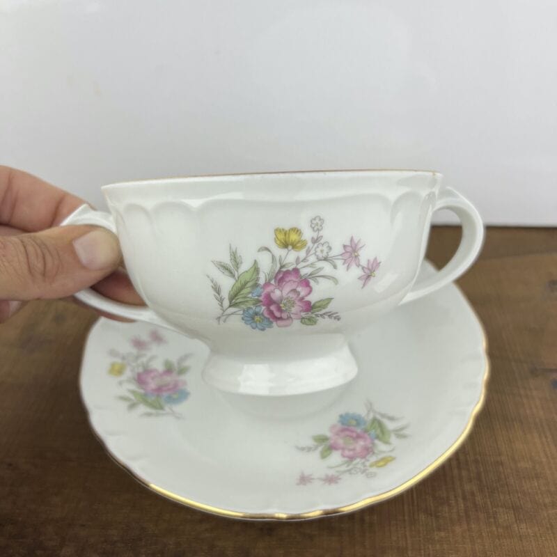 Tazza antica da Colazione Brodo in porcellana Vecchio Ginori Scodella Vintage Categoria  Centrotavola e Ciotole