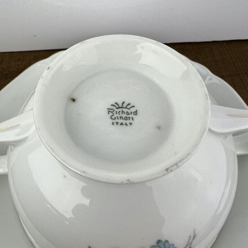 Tazza antica da Colazione Brodo in porcellana Vecchio Ginori Scodella Vintage Categoria  Centrotavola e Ciotole