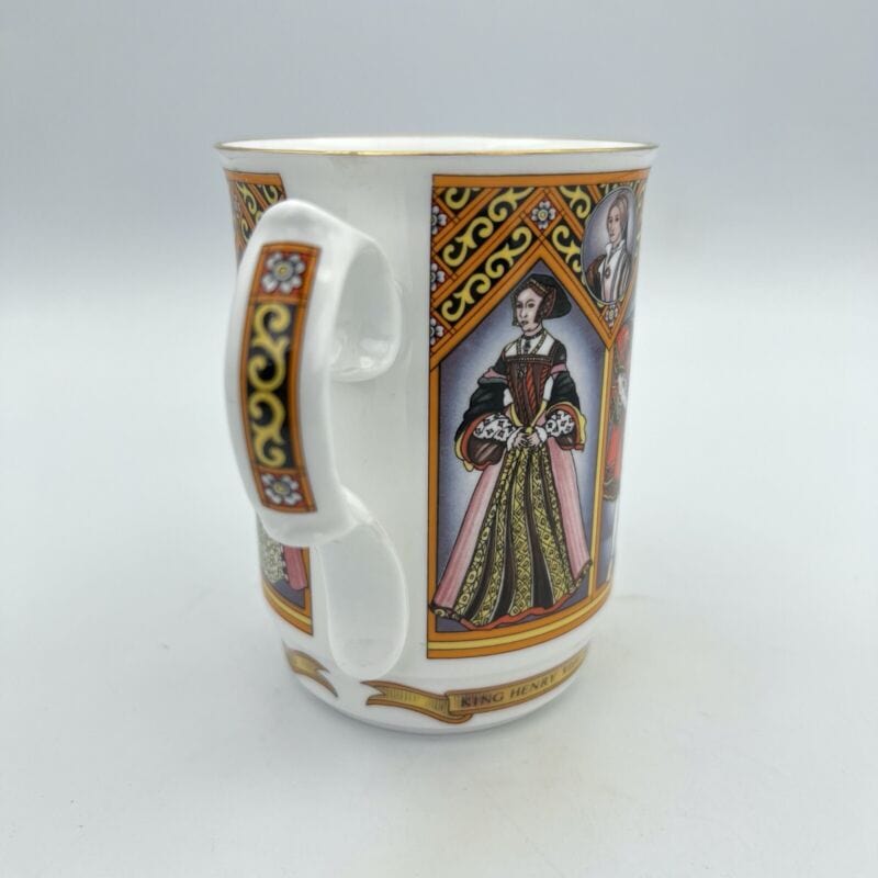 Tazza Boccale Inglese da collezione Re Enrico VIII Casa Reale commemorativa '80 Categoria  Ceramiche e Porcellane