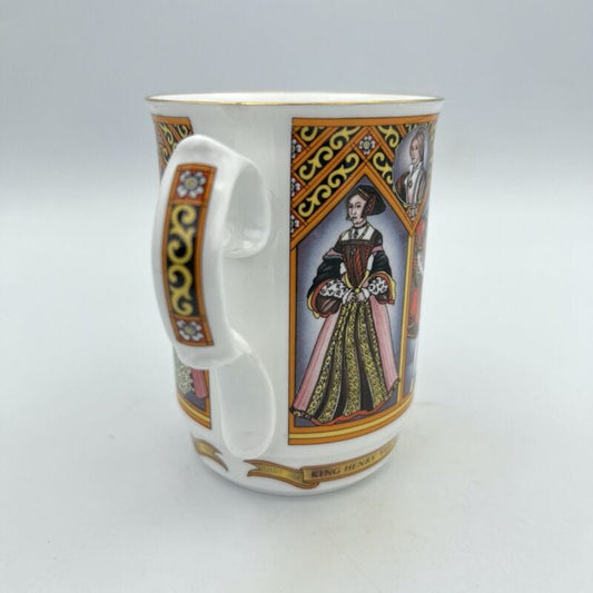 Tazza Boccale Inglese da collezione Re Enrico VIII Casa Reale commemorativa '80 Categoria  Ceramiche e Porcellane