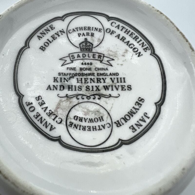 Tazza Boccale Inglese da collezione Re Enrico VIII Casa Reale commemorativa '80 Categoria  Ceramiche e Porcellane