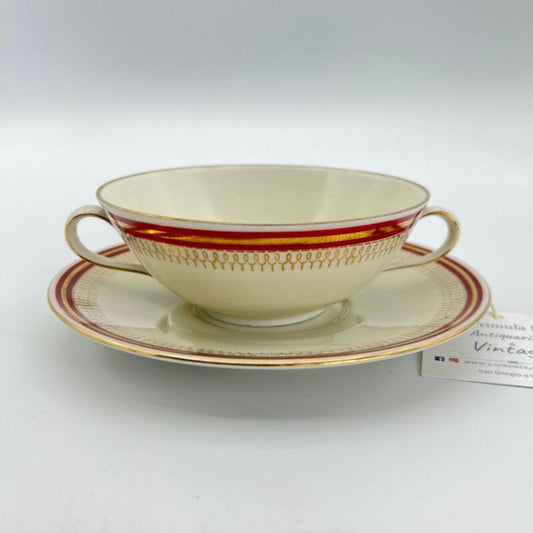 Tazza da brodo antica Bavaria in porcellana scodella consomme Seltmann Wieden Categoria  Servizio tazze - Tazze