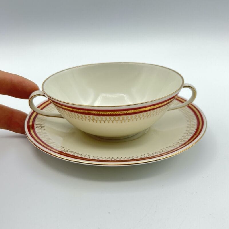 Tazza da brodo antica Bavaria in porcellana scodella consomme Seltmann Wieden Categoria Servizio tazze - Tazze