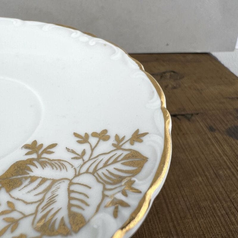 Tazza da caffe antica in porcellana Bavaria tazze tazzina oro con piattino Categoria  Servizio tazze - Tazze
