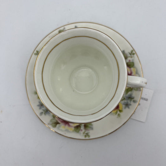 Tazza da caffe in porcellana Balmoral Castle tazzina inglese Vintage Decoro Rose Categoria  Servizio tazze - Tazze