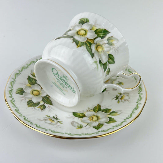 Tazza da caffè in porcellana Queen's con mese tazzina inglese DICEMBRE 900 Categoria  Servizio tazze - Tazze