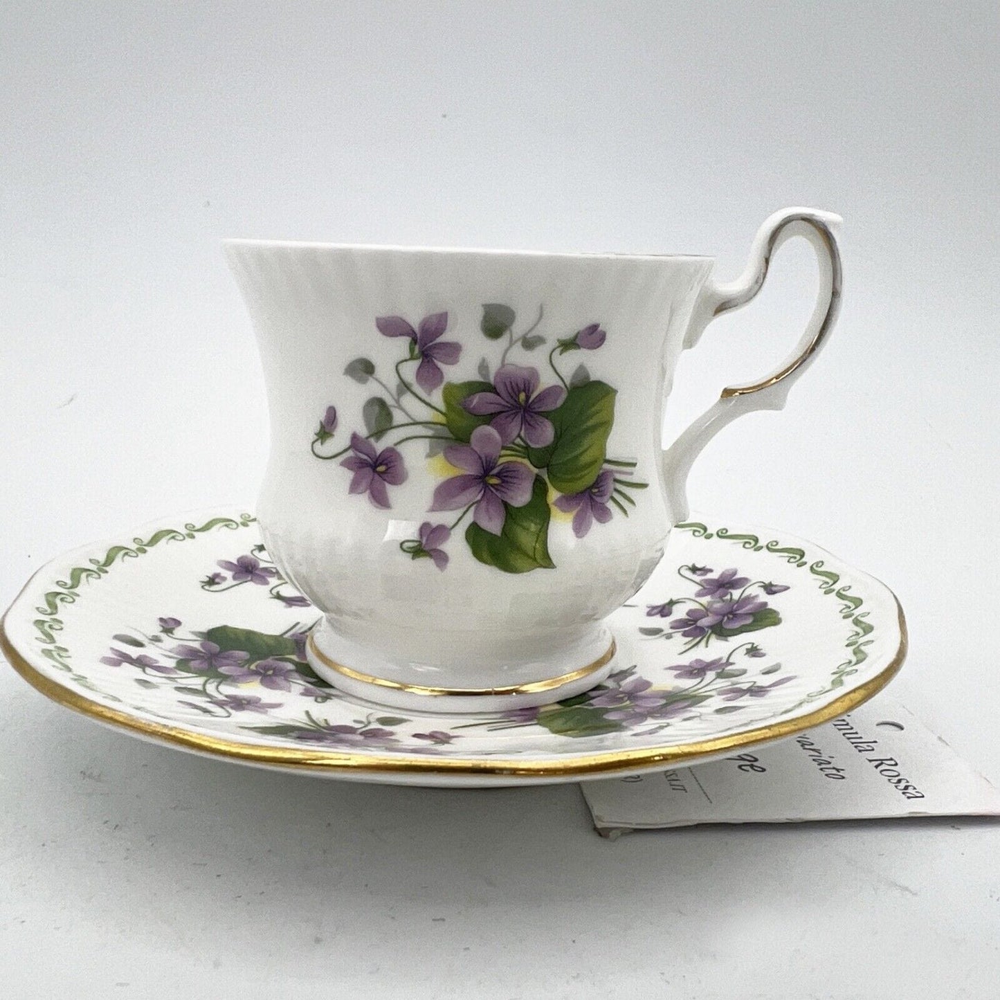 Tazza da caffè in porcellana Queen's con mese tazzina inglese Febbraio 900 Categoria  Servizio tazze - Tazze